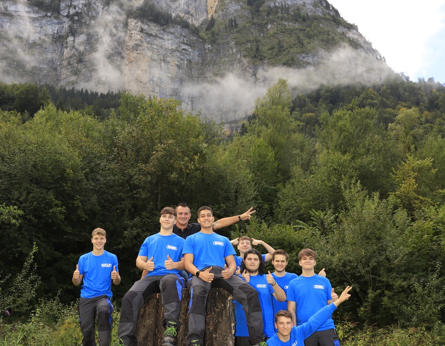 9 neue Lehrlinge haben im September 2022 bei Graf & EGD ihre Lehre begonnen